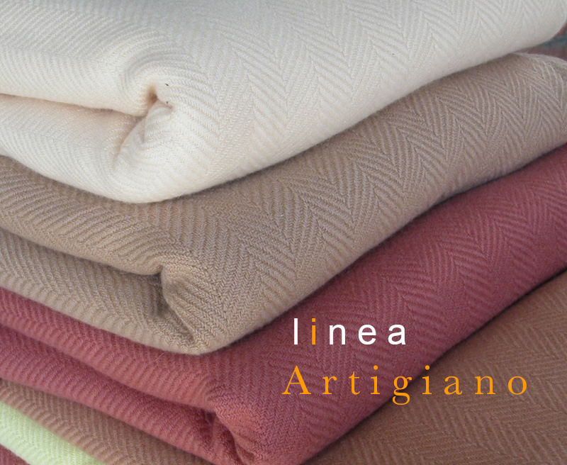 Bergamo Cashmere Decken in Fischgräten Design